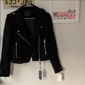 Brand New Black Moto Jacket - tags still on!